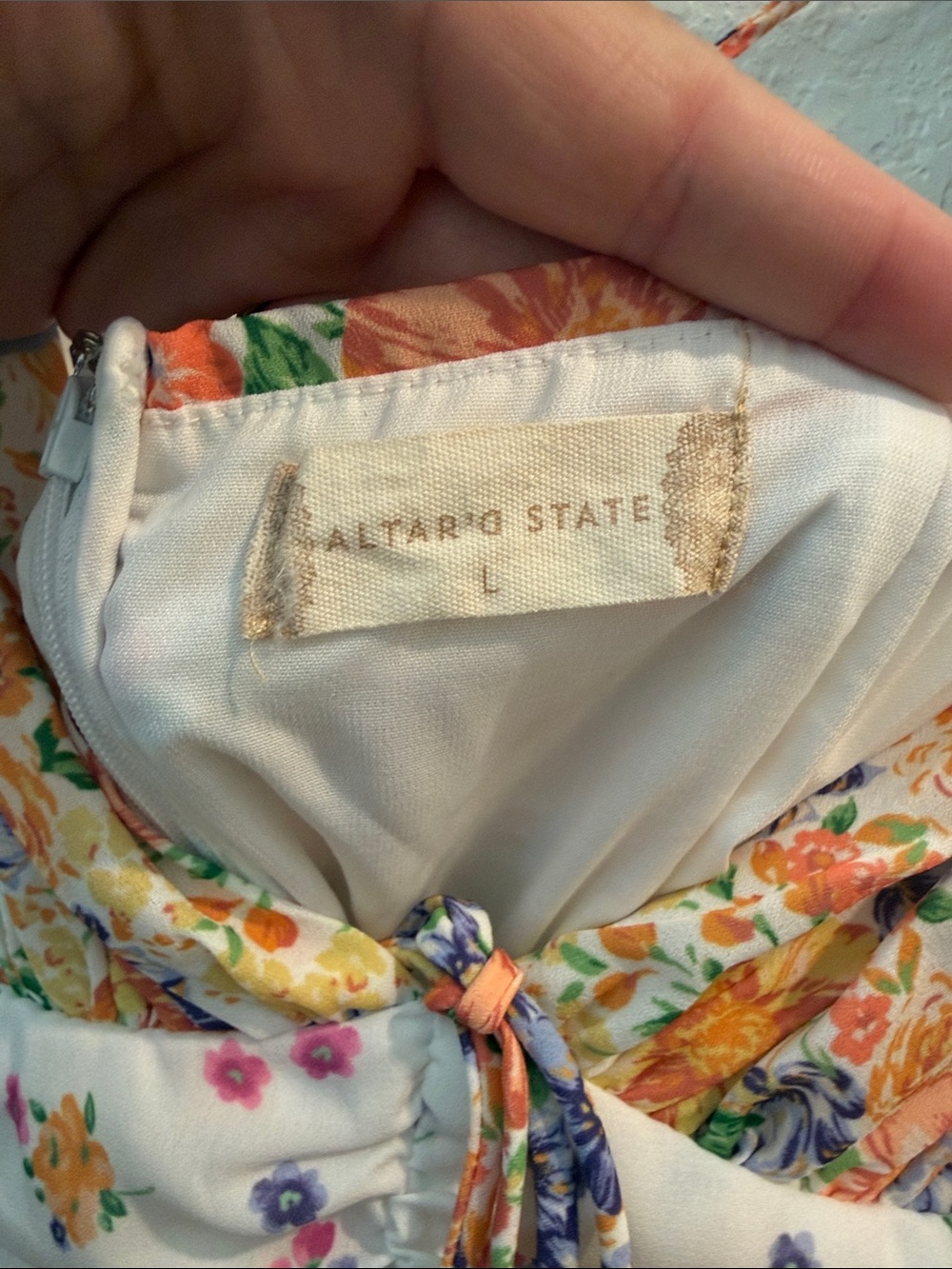 Altar’d State Aderny Patchwork Floral Dress - Picture 4 of 5